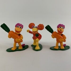 Vintage Fraggle Rock Gobo Carrot Red Radish PVC Figure Lot 1988 Jim Henson